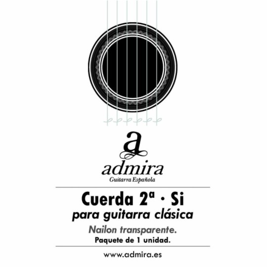 Cuerda guitarra 2ª si admira clásica