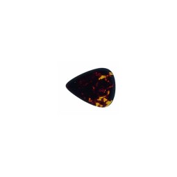 Oval guitar pick 0.5mm brown mother-of-pearl samba