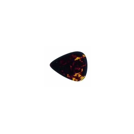Oval guitar pick 0.5mm brown mother-of-pearl samba