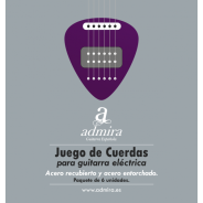 Juego cuerdas guitarra eléctrica admira acero recubierto y acero entorchado