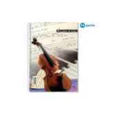 Libreta música a4 16 pentagramas tapa cello