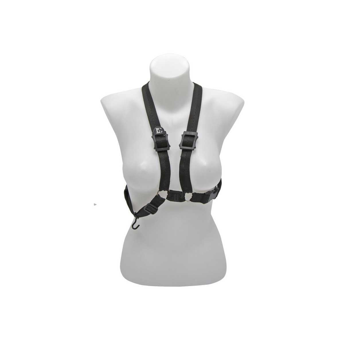 Crossed bassoon harness for women BG b11