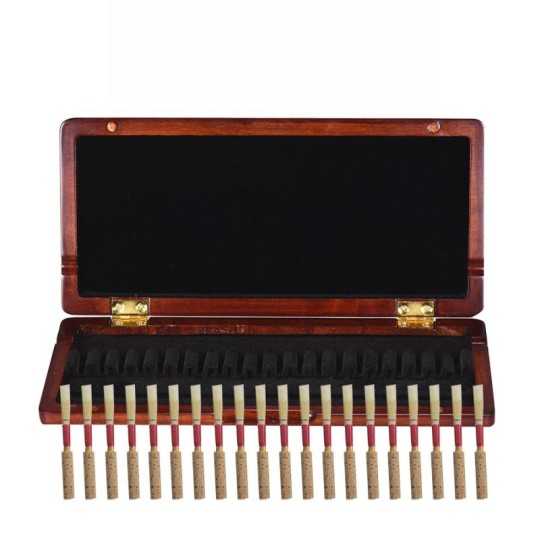 Oboe wooden reed case for 20 reeds.