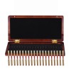 Oboe wooden reed case for 20 reeds.