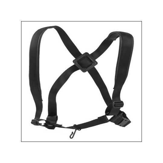 Saxo harness Ortolá padded leather plastic carabiner men