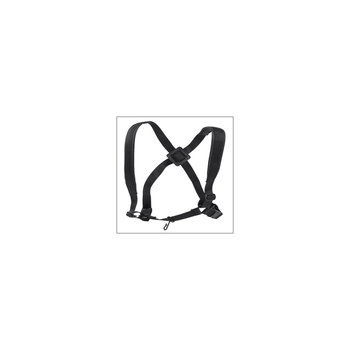 Saxo harness Ortolá padded leather plastic carabiner men