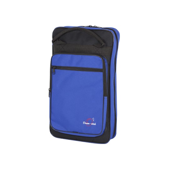 Baquetero funda baquetas bateria 8 compartimentos azul