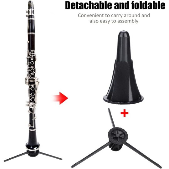 Soporte clarinete plegable cono