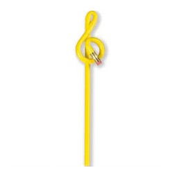 Lápiz clave de sol amarillo