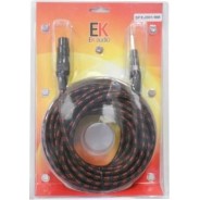 Cable jack/xlr hembra 9m trenzado tela micro ek