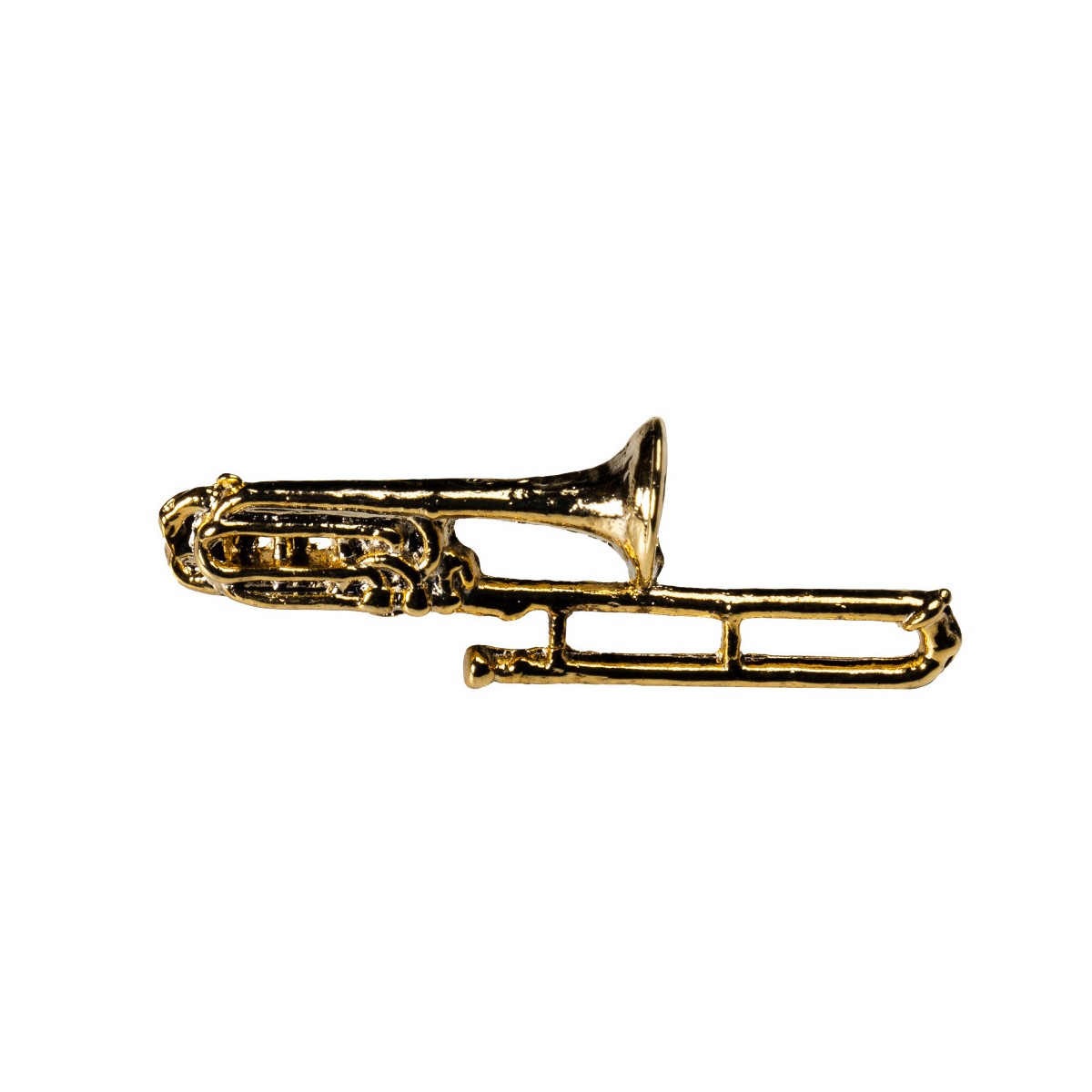 Pin trombón dorado