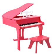 Piano de cola eléctrico rosa (para niños)