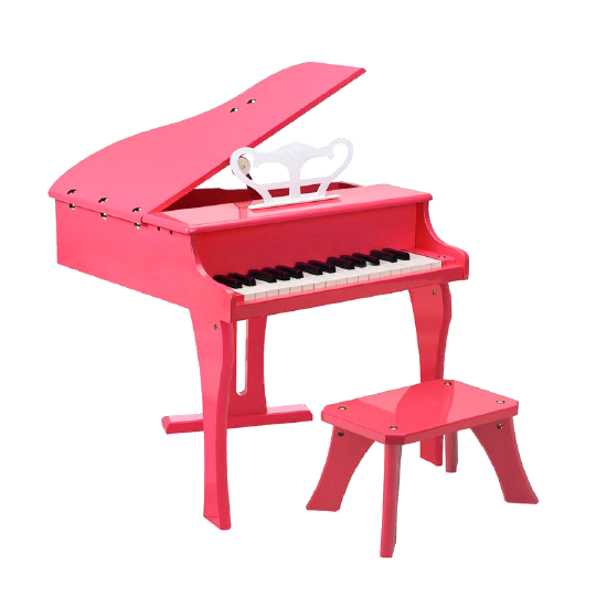 Piano de cola eléctrico rosa (para niños)