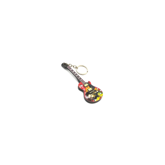 Bob Marley guitar keychain (wood)