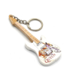 Guitar keychain Queen - tribute (white - wood)