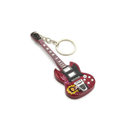 Llavero guitarra ac / dc - angus young tribute (madera)