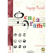 Pentagrama lenguaje musical grado medio 1 + cd - custodio de alba, josep