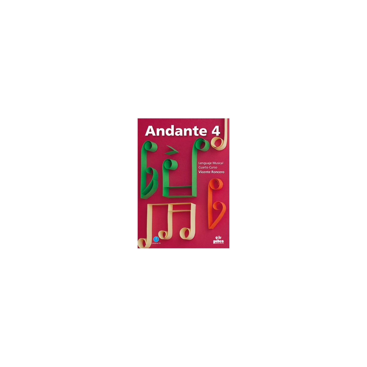 Andante lenguaje musical e. elementales 4 + cd - roncero, vicente