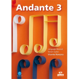 Andante lenguaje musical E. Elementales 3 + cd - Roncero, Vicente
