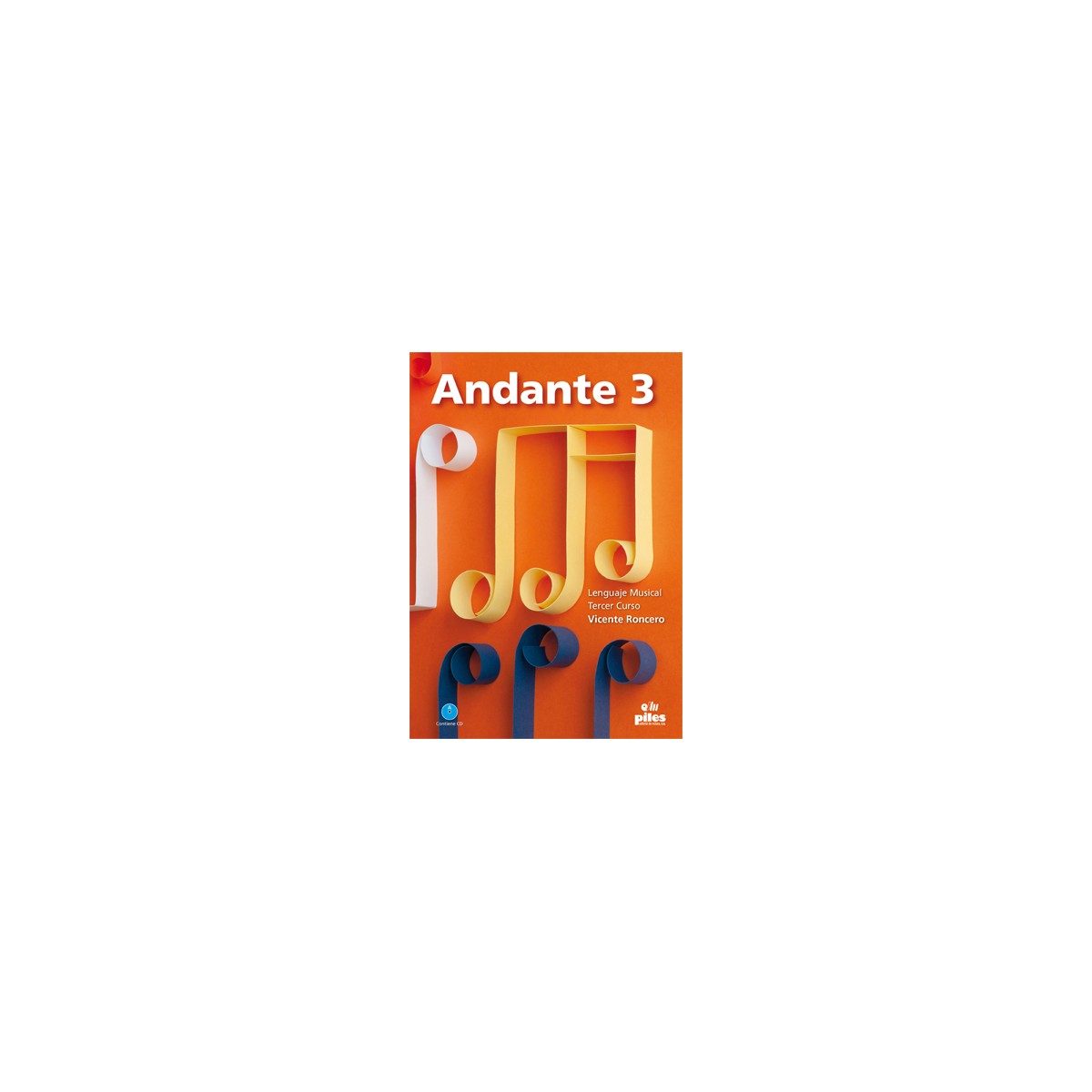 Andante lenguaje musical e. elementales 3 + cd - roncero, vicente