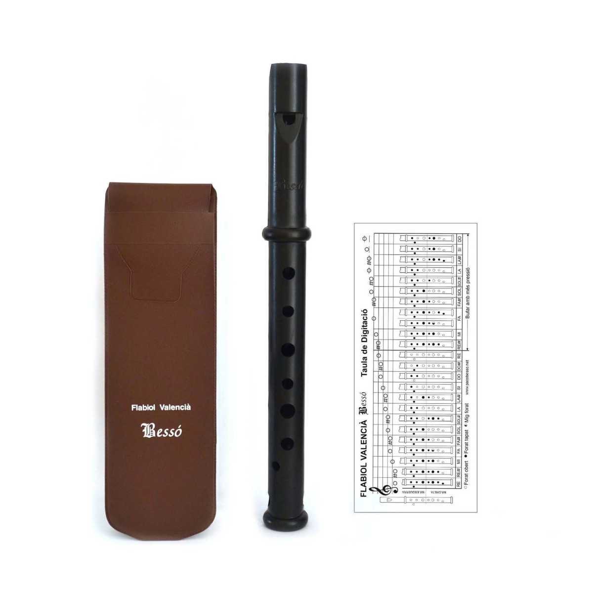 Valencian twin flabiol + case + fingering + scores