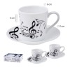 2tazas música con platos