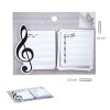 Musical staff post-it notes