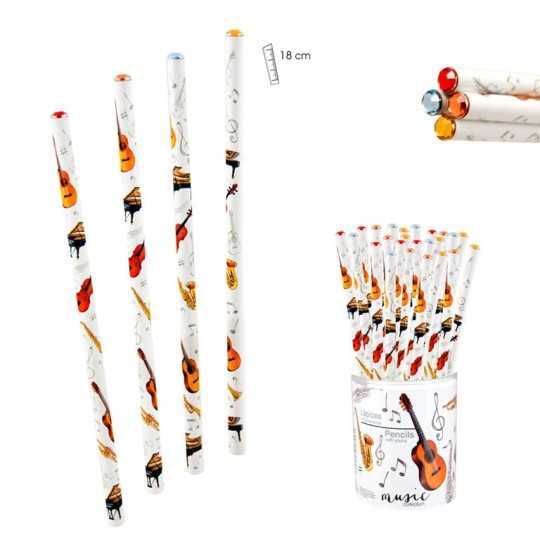 Pencil with colored stone instruments
