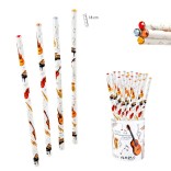 Pencil with colored stone instruments