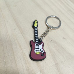 Flexible guitar keychain