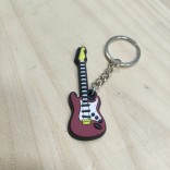 Flexible guitar keychain