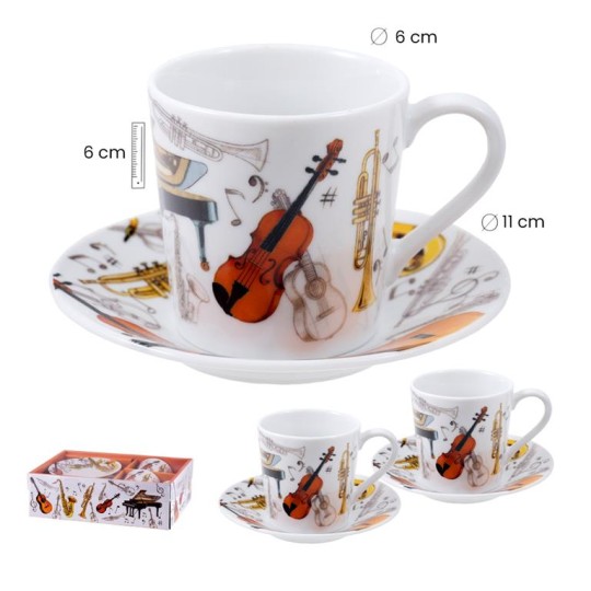 2tazas instrumentos música con platos