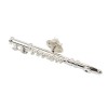 Silver 3D flute pin
