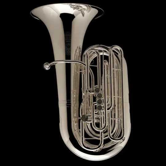 Tuba en Do Wessex Wyvern 5/4 plateada 4+1 pistones TC590Ps