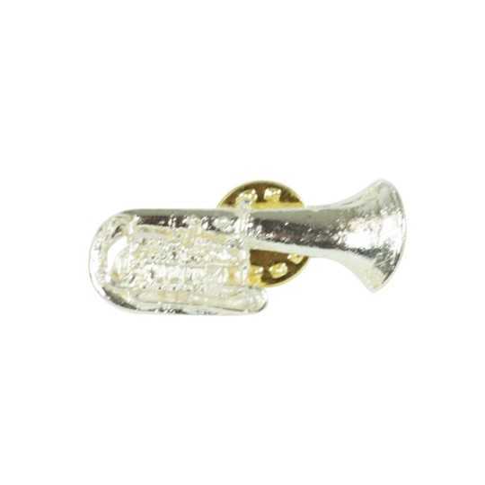 Silver flute pin + little box