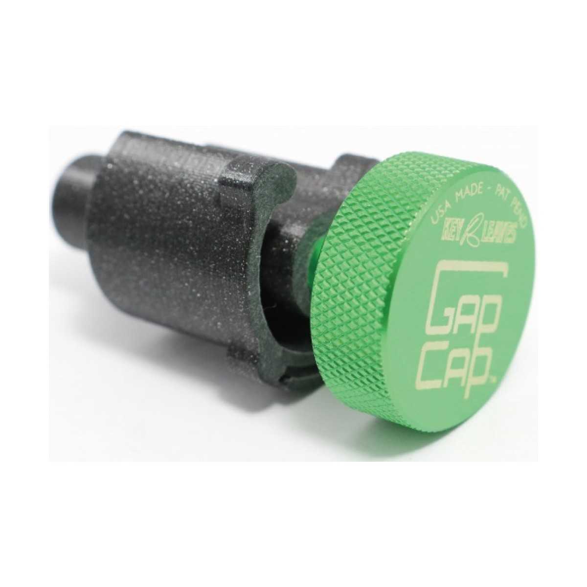 GapCap plug for alto saxophone key leaves