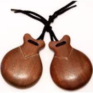 Castañuelas semiprofesional pulida caoba jale nº4