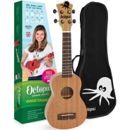 Ukelele soprano octopus kids cuerdas colores