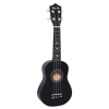 Ukelele soprano negro ma kai + funda, púa y cuerda recambio