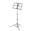 Folding music stand in black with case