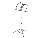 Folding music stand in black with case