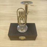 Miniatura bombardino/tuba con soporte y estuche