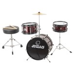 Red Jinbao children's drum set.