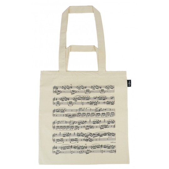 Bolsa música partitura beige