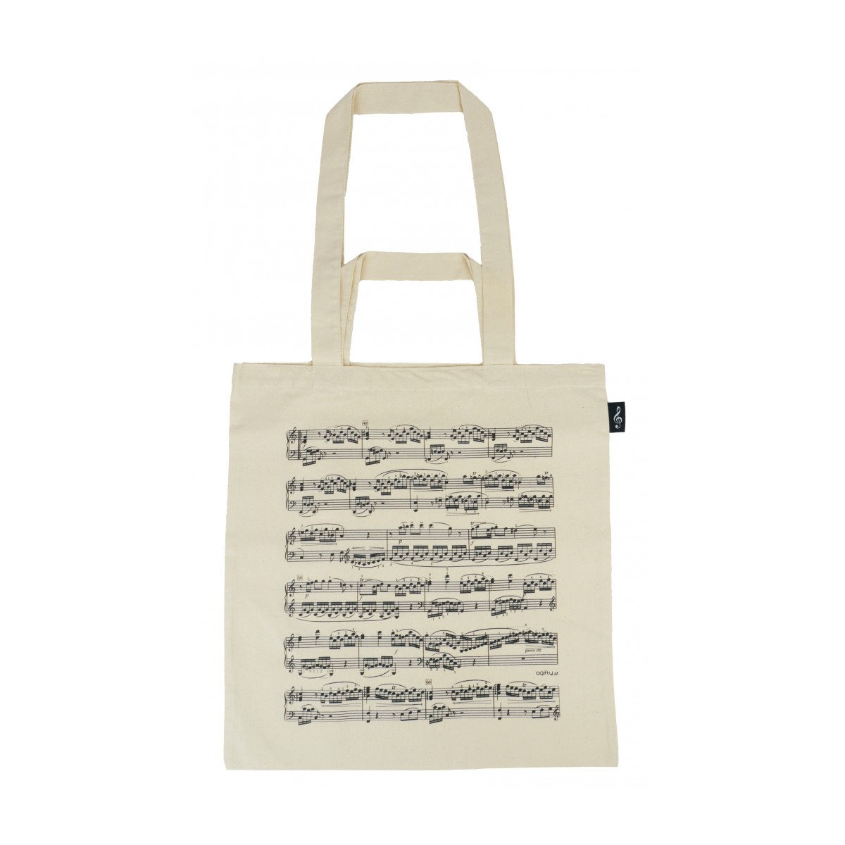 Bolsa música partitura beige