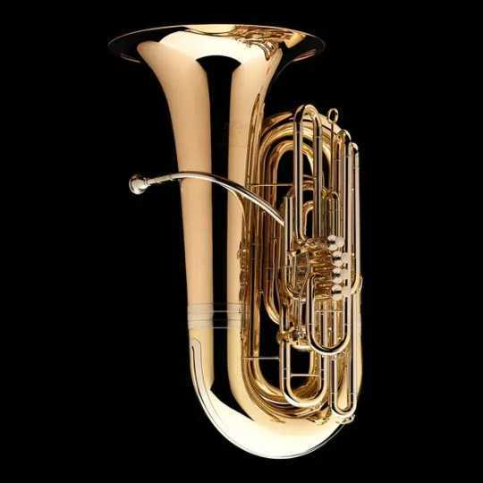 Tuba in Bb Wessex Viverna 4/4 lacquered 4 pistons + rotary valve TB480P