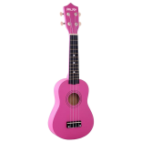 Ukelele soprano rosa fucsia ma kai + funda, púa y cuerda recambio