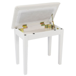 Banqueta piano/teclado de madera blanco