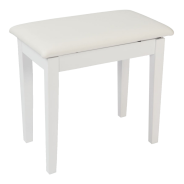 Banqueta piano/teclado de madera blanco