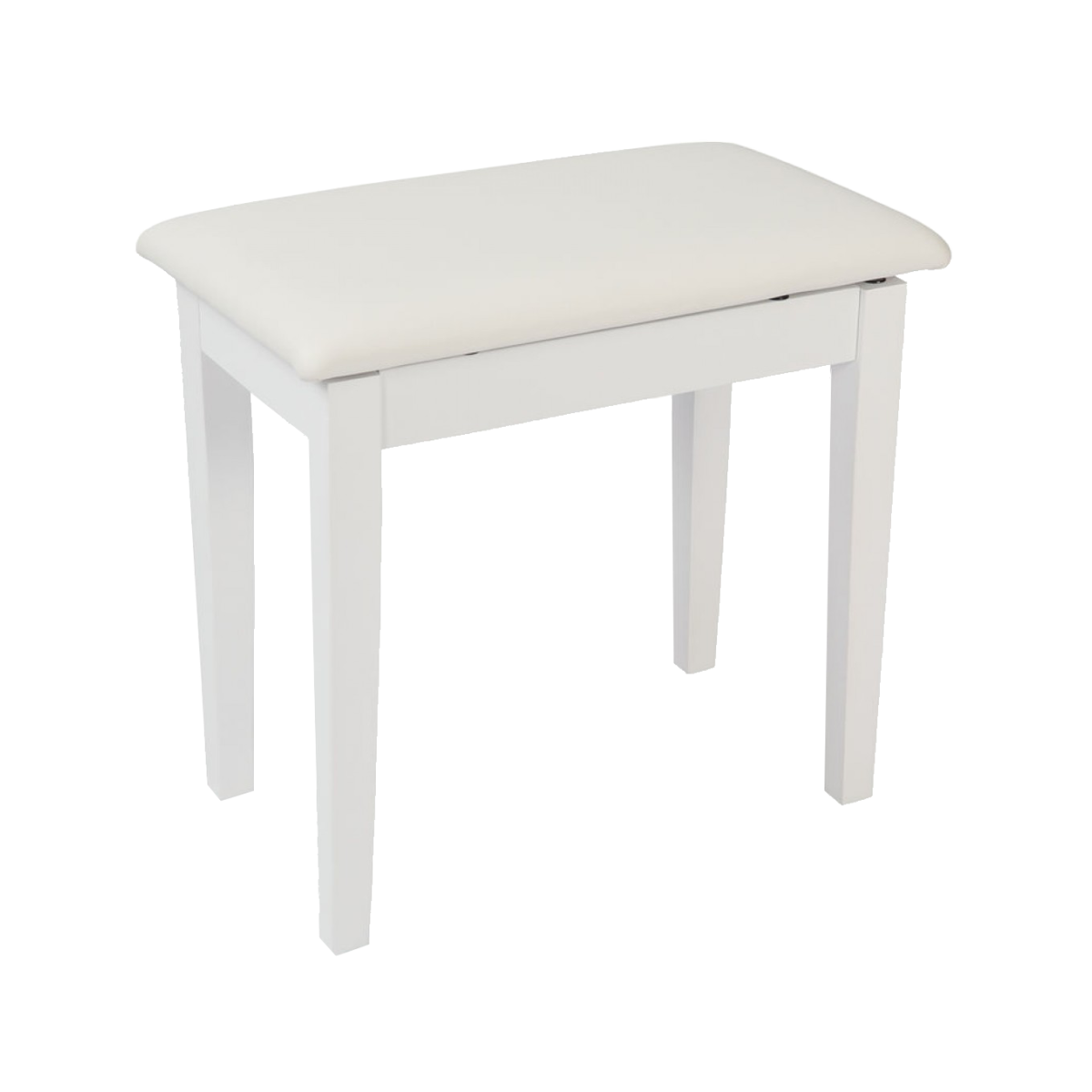 Banqueta piano/teclado de madera blanco